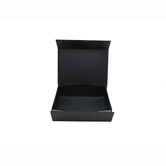 2017 Custom matte black magnetic closure cardboard folded box