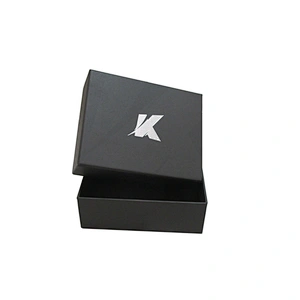 Custom luxury black decorative cardboard packaging boxes for gift box