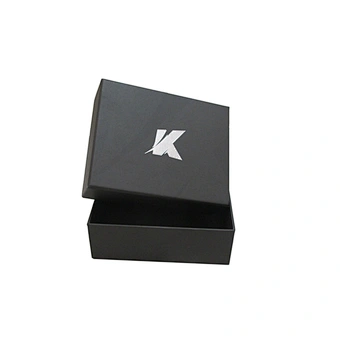 Custom luxury black decorative cardboard packaging boxes for gift box