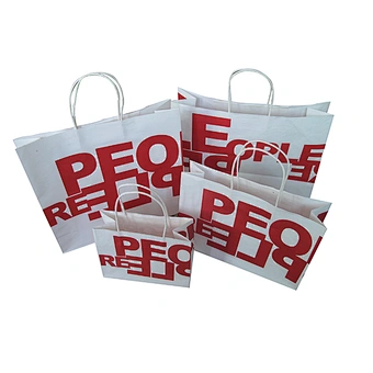 Eco-friendly custom kraft paper bag for apparel