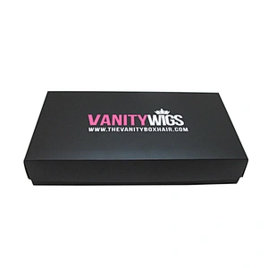 Logo printed custom hair extension packaging wig box