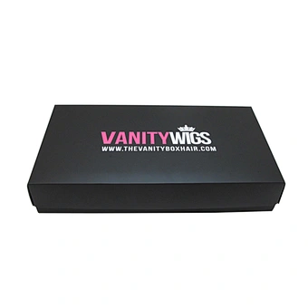 Logo printed custom hair extension packaging wig box
