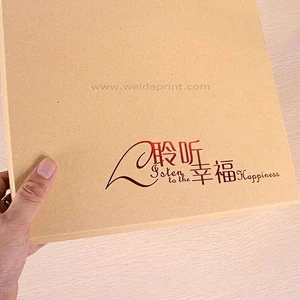 Paper elegant wedding album box manufacturer in Dongguan