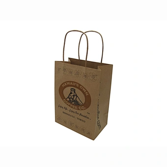 Recycled fancy promotional paper bag kraft paper