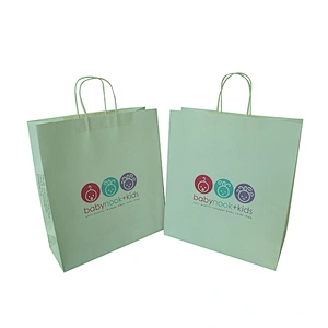 Eco-friendly custom kraft paper bag for apparel