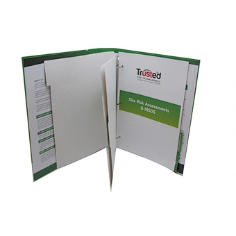 custom hard cover office stationery file folder
