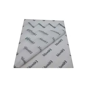 wholesale custom black printing logo gift tissue paper