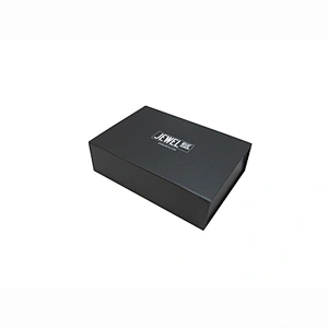 2017 Custom matte black magnetic closure cardboard folded box