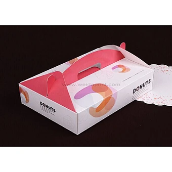Take away food paper custom printed donut boxes packaging