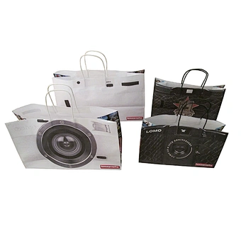 Eco-friendly custom kraft paper bag for apparel