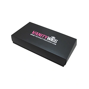 Logo printed custom hair extension packaging wig box