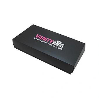 Logo printed custom hair extension packaging wig box