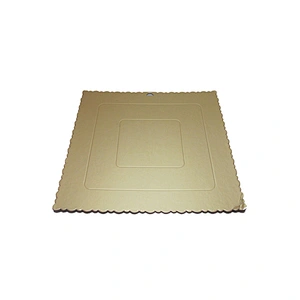Custom different shape gold cake board rectangle
