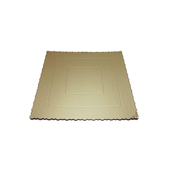 Custom different shape gold cake board rectangle