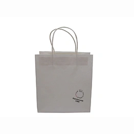 New product white kraft paper bag with twisted handle bread bag kraft paper