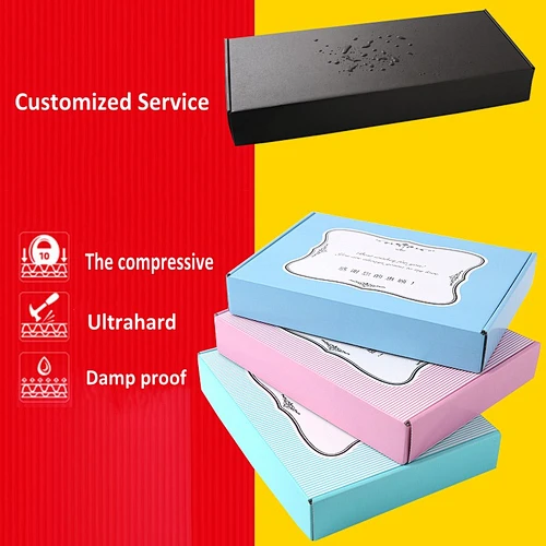 Corrugated cardboard paper shipping box custom wholesale