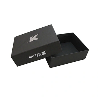Custom luxury black decorative cardboard packaging boxes for gift box