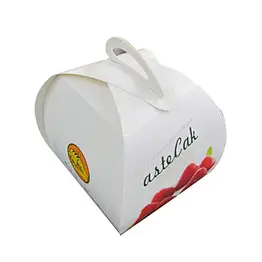 China suppliers custom cake box with handle sweet box