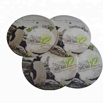 custom round paper bar coaster cup coaster