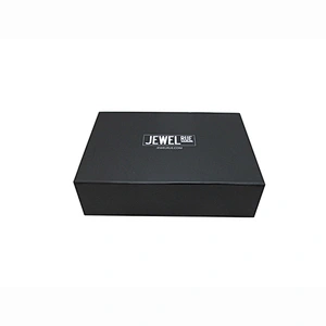 2017 Custom matte black magnetic closure cardboard folded box