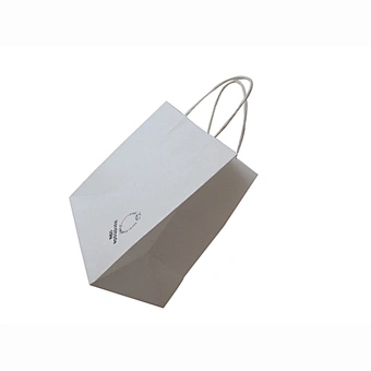 New product white kraft paper bag with twisted handle bread bag kraft paper