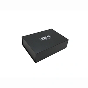 2017 Custom matte black magnetic closure cardboard folded box