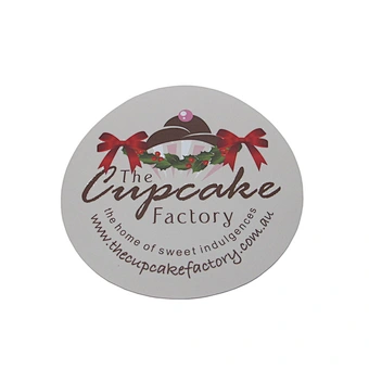 Custom labels for cake