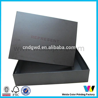 Custom lid and base cardboard jewelry packaging box