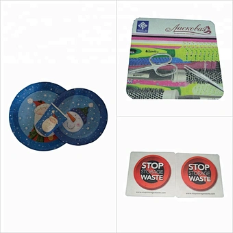 custom round paper bar coaster cup coaster