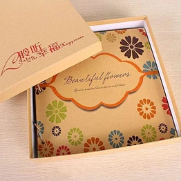 Paper elegant wedding album box manufacturer in Dongguan