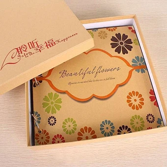 Paper elegant wedding album box manufacturer in Dongguan