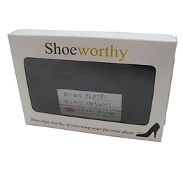 Fat paper shoe box with PVC window