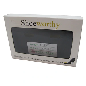 Fat paper shoe box with PVC window