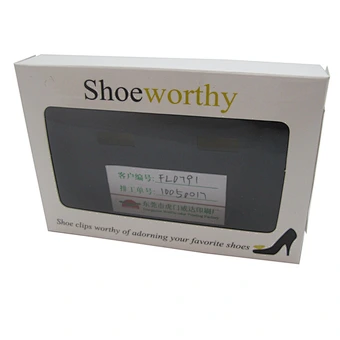 Fat paper shoe box with PVC window