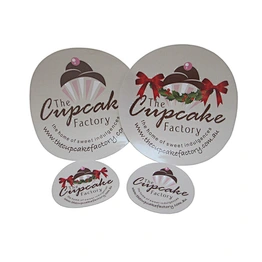 Custom labels for cake