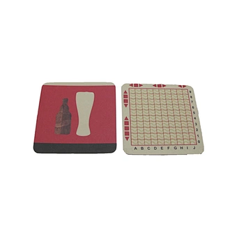 Recycled custom embossing logo hotel drink coaster