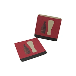 Recycled custom embossing logo hotel drink coaster