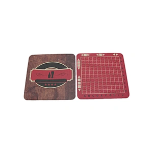 Recycled custom embossing logo hotel drink coaster