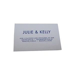 Business card printing with QR code