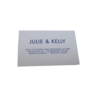 Business card printing with QR code