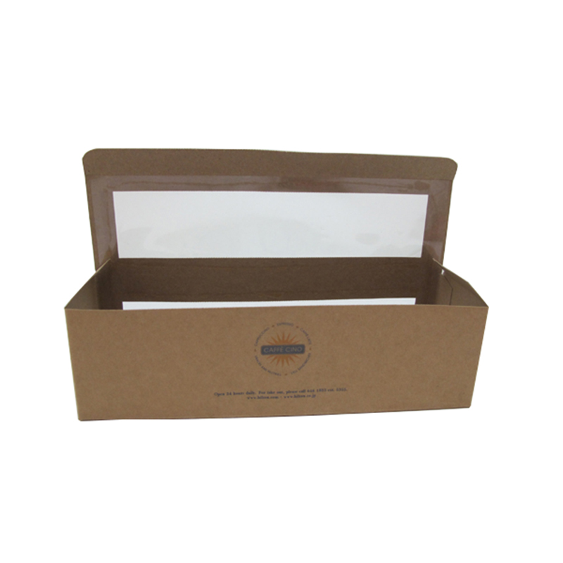 Kraft paper pet window food boxes