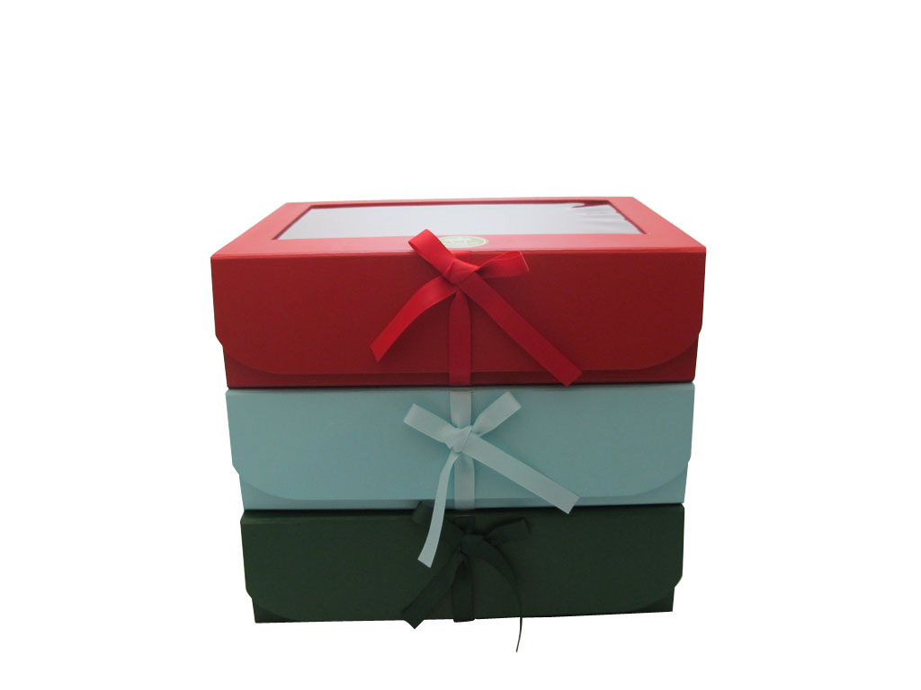luxury cardboard cake boxes with ribbon