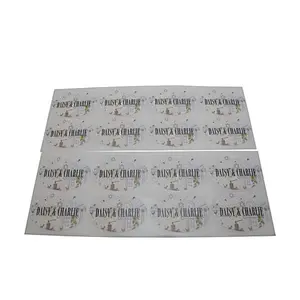 custom logo printed paper strong adhesive sticker