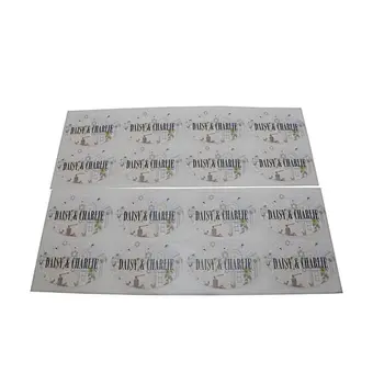 custom logo printed paper strong adhesive sticker