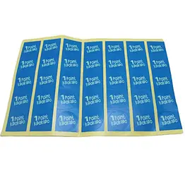custom logo printed paper strong adhesive sticker