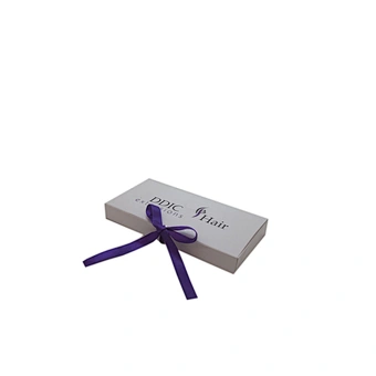 White Custom Paper Packaging Wig Box Custom Logo For Hair Extensions