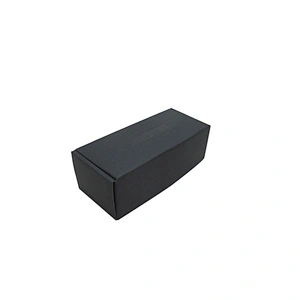 Black Matte Paper Gift Box with UV Printed Logo