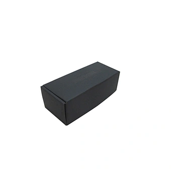 Black Matte Paper Gift Box with UV Printed Logo