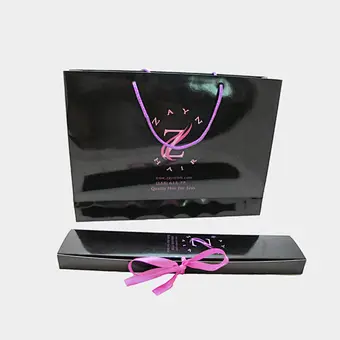 High quality hair extension packaging boxes and bags