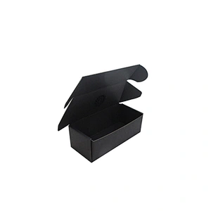 Black Matte Paper Gift Box with UV Printed Logo